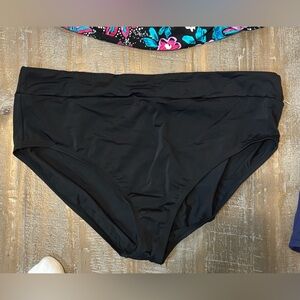 Old Navy Black Swim Bottom High Rise Moderate Coverage size XL